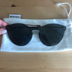 Black Tint & Gold Frame Sunglasses